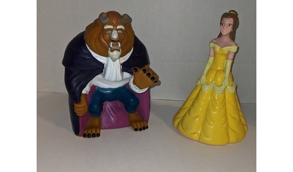 Vintage 1992 Pizza Hut Beaty and the Beast Puppets